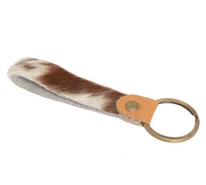 Cowhide Keyring