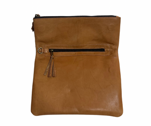 Sweden Genuine Leather and Cow Hide Fold Over Bag